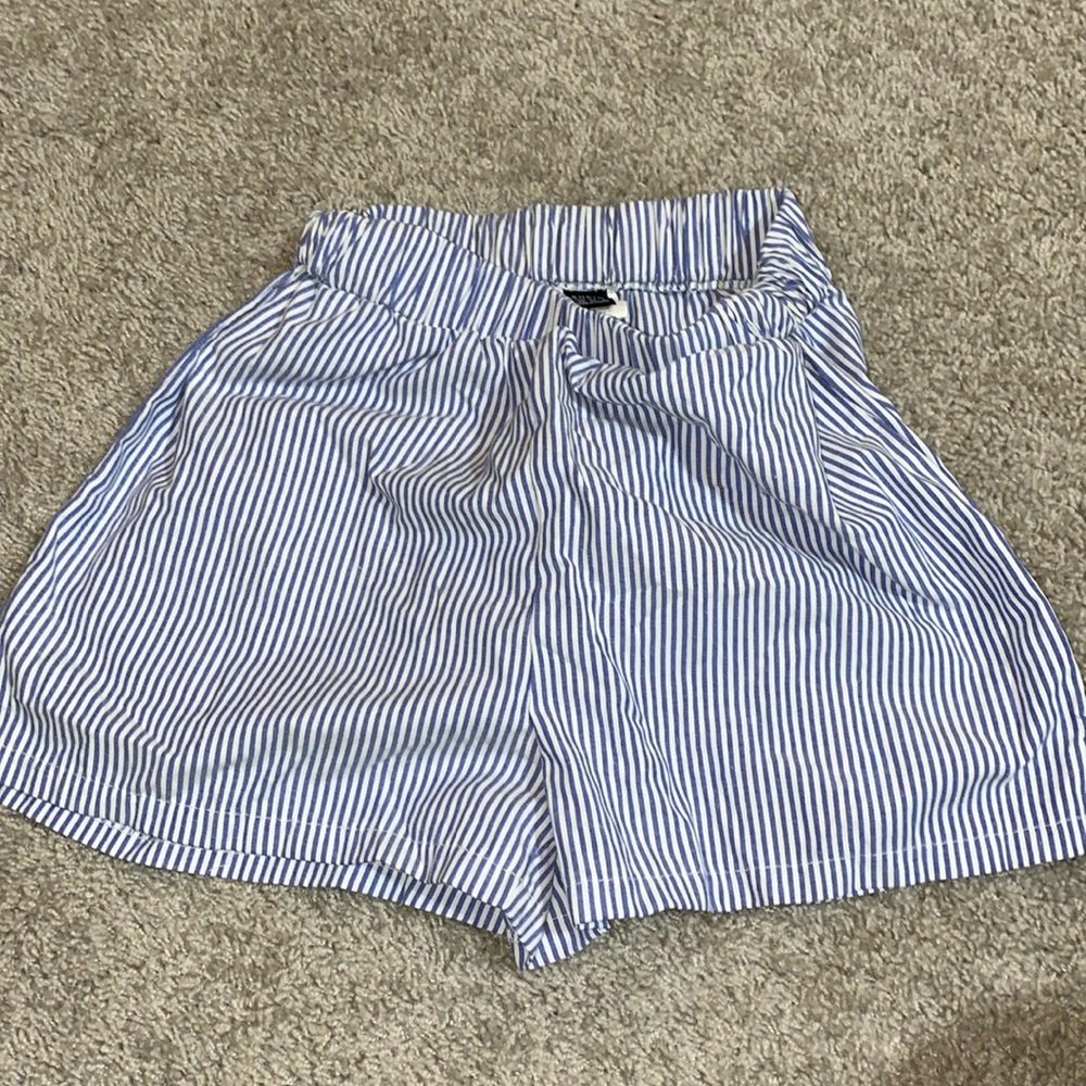 Blue and White Female Boxer Shorts